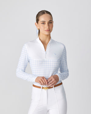 Competition Top - Sky Ollie Plaid L/S