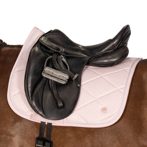 LT Pink Polka Dot Dressage Saddle Pad