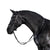 LT Essential Snaffle Bridle Black Patent - Cavesson