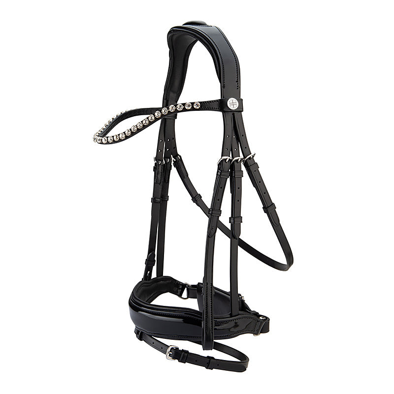 LT Glam Snaffle Bridle Patent