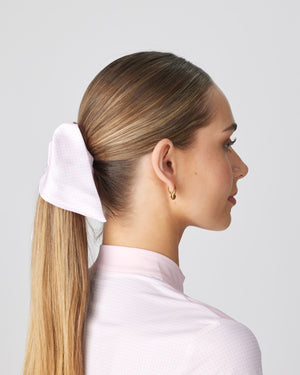 Pink Mini Check Scrunchie