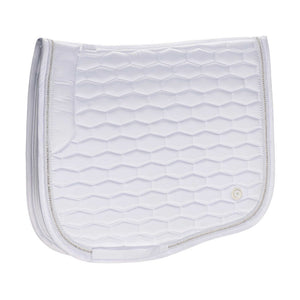 LT White Contour Crystal Saddle Pad