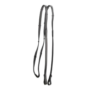 LT Essential Snaffle Bridle - Cavesson Patent & White Noseband