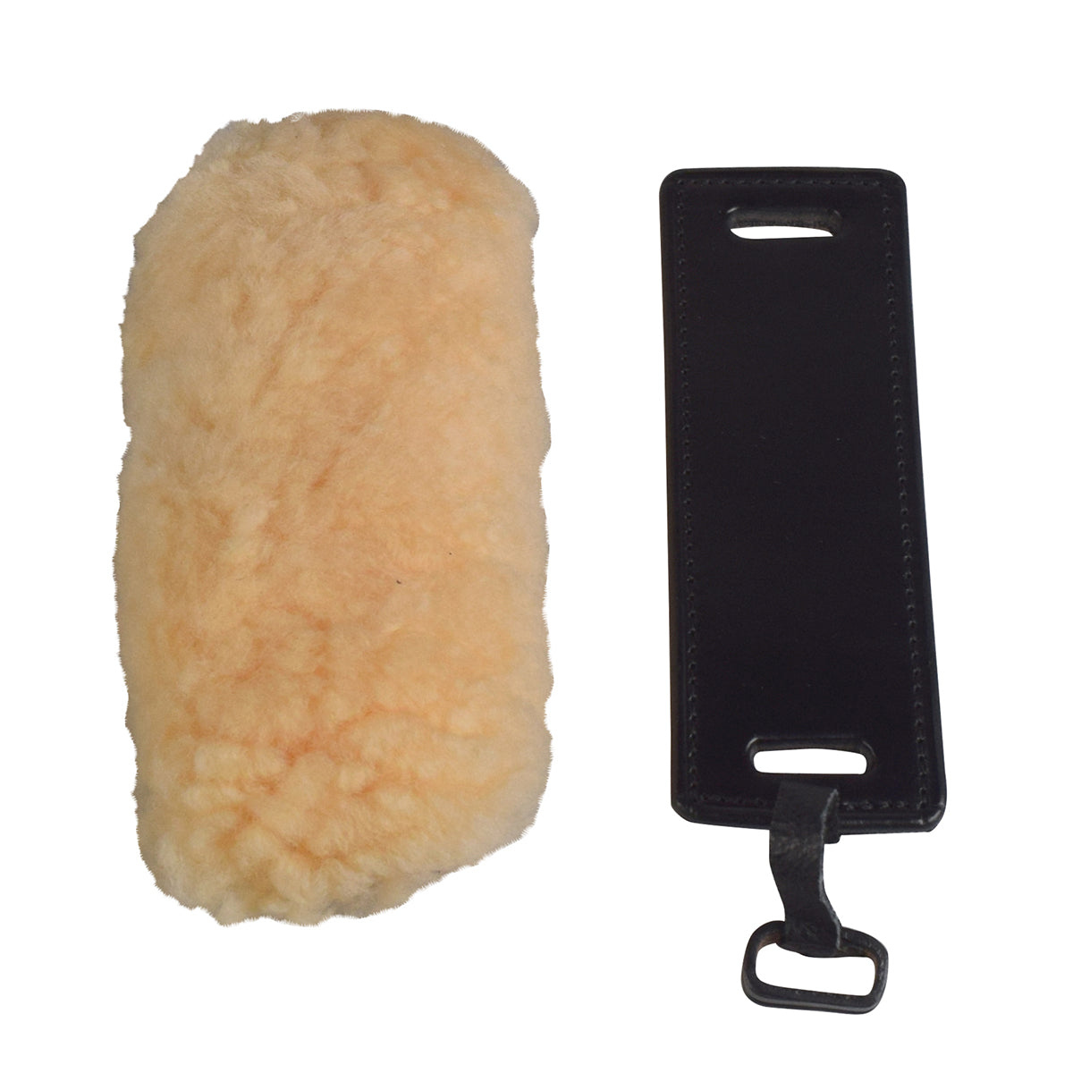 Sheepskin Crank Pad - Black Leather